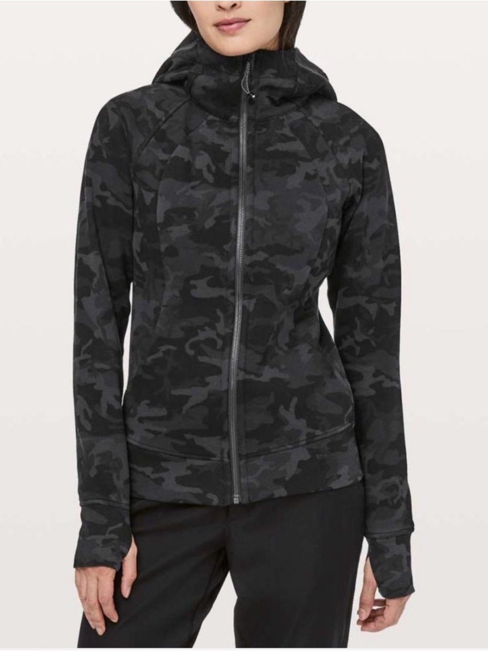 Lululemon Scuba Full Zip Hoodie- Heritage 365 Camo Deep Coal Multi
